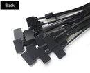 100pcs Easy Mark 4*150mm Nylon Cable Ties Tag Labels Plastic Loop Ties Markers Cable Tag Self-locking Zip Ties