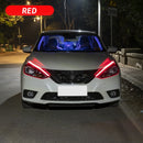 2pcs Led DRL Turn Signal Light Strip Flexible Waterproof Auto Headlight Surface Decorative Lamp Car Daytime Running lights 12v