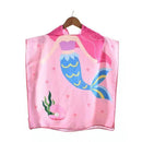2 Sizes Plus size Kids Hooded Bath Towel Microfiber Boys Girls Beach Towels Super Absorbent Cartoon Child Sunscreen Beach Shawel