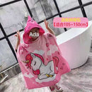 2 Sizes Plus size Kids Hooded Bath Towel Microfiber Boys Girls Beach Towels Super Absorbent Cartoon Child Sunscreen Beach Shawel