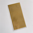 1pcs Bronzing Gold Silver Letter Number Decorative Stickers for DIY Idol Card Album Scrapbooking Diary Sticker Korean Stationery