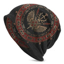 Bonnet Hats Vikings Ragnar Lothbrok Men Women's Knitting Hat Tree Of With Triquetra Winter Warm Cap Street Skullies Beanies Caps