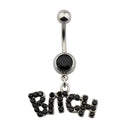 1pc Sexy Navel Piercing Belly Button Rings Bar Crystal Zircon Dangling Ombligo Party Stud Barbell for Woman Body Jewelry 14g