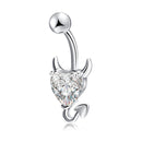 1pc Sexy Navel Piercing Belly Button Rings Bar Crystal Zircon Dangling Ombligo Party Stud Barbell for Woman Body Jewelry 14g