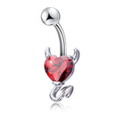 1pc Sexy Navel Piercing Belly Button Rings Bar Crystal Zircon Dangling Ombligo Party Stud Barbell for Woman Body Jewelry 14g