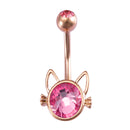 1pc Sexy Navel Piercing Belly Button Rings Bar Crystal Zircon Dangling Ombligo Party Stud Barbell for Woman Body Jewelry 14g