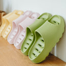 2021 New Slippers Women Non-slip Thick Bottom Summer Home Bathroom Slides Couples Indoor Female Flip Flops