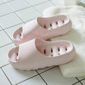 2021 New Slippers Women Non-slip Thick Bottom Summer Home Bathroom Slides Couples Indoor Female Flip Flops