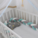1M/2M/3M/4M Baby Bumper Crib Cot Protector Infant Bebe Bedding Set for Baby Boy Girl Braid Knot Pillow Cushion Room Decor