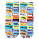 DZ1645 Doctor Nurse Print Grey's Anatomy Cotton Happy Socks Casual Creative Soft Comfortable Funny Novelty Men Woman Fans Gifts
