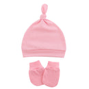Newborn Baby Hat with Gloves Cotton Bonnet Baby Beanie Hat New Born Gift for Girls Cap Baby Boy Hat Infant Toddler Accessories