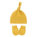Newborn Baby Hat with Gloves Cotton Bonnet Baby Beanie Hat New Born Gift for Girls Cap Baby Boy Hat Infant Toddler Accessories