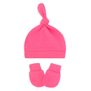 Newborn Baby Hat with Gloves Cotton Bonnet Baby Beanie Hat New Born Gift for Girls Cap Baby Boy Hat Infant Toddler Accessories
