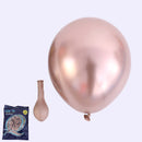 50/30/20pcs Rose Gold Metal Balloons Chrome Metallic ballon Birthday deco Wedding Decoration Anniversary balao metalizado 10inch