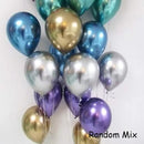 50/30/20pcs Rose Gold Metal Balloons Chrome Metallic ballon Birthday deco Wedding Decoration Anniversary balao metalizado 10inch