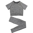 Seamless Women Yoga Set High Waist Yoga Pants Gym Clothing Women Sportswear Sport Shorts Sports Bra T-shirt Workout Sports Set