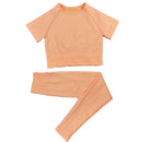 Seamless Women Yoga Set High Waist Yoga Pants Gym Clothing Women Sportswear Sport Shorts Sports Bra T-shirt Workout Sports Set