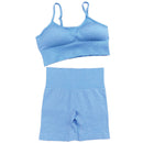 Seamless Women Yoga Set High Waist Yoga Pants Gym Clothing Women Sportswear Sport Shorts Sports Bra T-shirt Workout Sports Set