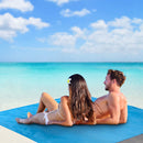 200CM Large Beach Mat Anti Sand-free Beach Anti Sand Beach Towel Blanket Pad Camping Bed Picnic 4 Anchor Wind Prevent Sand Proof