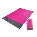 200CM Large Beach Mat Anti Sand-free Beach Anti Sand Beach Towel Blanket Pad Camping Bed Picnic 4 Anchor Wind Prevent Sand Proof