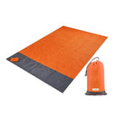 200CM Large Beach Mat Anti Sand-free Beach Anti Sand Beach Towel Blanket Pad Camping Bed Picnic 4 Anchor Wind Prevent Sand Proof