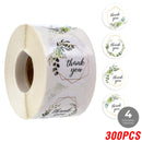 100-500pcs Thank You Sticker Envelope Seal Scrapbook Sticker Pink Heart Cute Round Sticker Stationery Label Stickers
