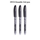 0.5mm Erasable Pen Set Blue Black Ink Gel Pen Erasable Refill Rod Washable Handle School&Office Writing Stationery Gel Ink Pen