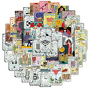 10/50Pcs Tarot Card Graffiti Stickers Divination Stickers for Luggage Laptop Refrigerator Motorcycle Skateboard Pegatinas