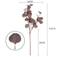 45cm Nordic Wind Artificial Plants Bunch Eucalyptus Money Leaf Home Wedding Deco Flower Arrangement Photography Props Gray Green