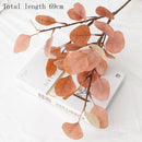 45cm Nordic Wind Artificial Plants Bunch Eucalyptus Money Leaf Home Wedding Deco Flower Arrangement Photography Props Gray Green