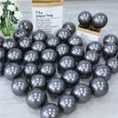 10Pcs 20pcs 5inch Gold Silver Purple Green Blue Metal Balloon Wedding Balloons Happy Birthday Latex Metal Chrome Ballon Decor