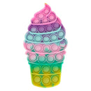 Push Bubble Board Game Anti Stress Relief Toy Kids Push Bubble Ice Cream Board Game Gifts Children Fun Pressure Reduction