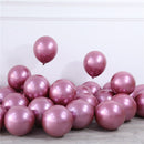 20pcs 12inch New Glossy Baby Pink Metal Pearl Latex Balloon Rose Gold Thick Chrome Metallic Globos Wedding Birthday Party Decor