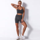 2 piece Seamless Gym Set Yoga Pants Clothing Bra Leggings Workout Shorts Sportswear Fitness Ensembles Sports Wear Women Outfits