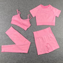 2 piece Seamless Gym Set Yoga Pants Clothing Bra Leggings Workout Shorts Sportswear Fitness Ensembles Sports Wear Women Outfits
