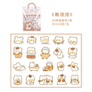 40 Pcs/lot Cute Kawaii Animal Paper Cat Box Stickers Calendar Diary Journaling Stationery