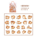 40 Pcs/lot Cute Kawaii Animal Paper Cat Box Stickers Calendar Diary Journaling Stationery