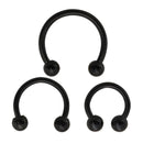 3pcs Stainless Steel Nose Hoop Ring Septum Lip Studs Cartilage Earrings Circular Tragus Ear Piercing Horseshoe Body Jewelry 16G