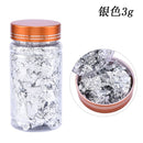 Nail Art Shiny Foil Leaf Gold Flakes Chunky Glitter Body Decor Makeup Art Decor New Year's Stickers Paper for Nails DIY Design