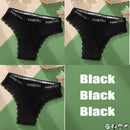 3PCS/Set Cotton Panties Brazilian Style Women Underwear Lace Sexy Lingerie for Female Underpants Thong Panties Briefs Intimates