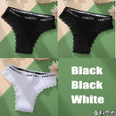 3PCS/Set Cotton Panties Brazilian Style Women Underwear Lace Sexy Lingerie for Female Underpants Thong Panties Briefs Intimates