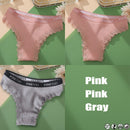 3PCS/Set Cotton Panties Brazilian Style Women Underwear Lace Sexy Lingerie for Female Underpants Thong Panties Briefs Intimates