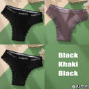 3PCS/Set Cotton Panties Brazilian Style Women Underwear Lace Sexy Lingerie for Female Underpants Thong Panties Briefs Intimates