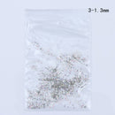Clear Crystals AB Gold Sliver Mix Sizes Glass 3D Nail Art Rhinestones Beads Manicures For Nails Art Decorations DIY