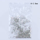 Clear Crystals AB Gold Sliver Mix Sizes Glass 3D Nail Art Rhinestones Beads Manicures For Nails Art Decorations DIY