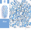 Clear Crystals AB Gold Sliver Mix Sizes Glass 3D Nail Art Rhinestones Beads Manicures For Nails Art Decorations DIY
