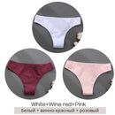3PCS/Set Cotton Underwear Women M-2XL Comfortable Panties Ladies Plus Size Underpants Solid Color Briefs Female Lingerie