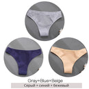 3PCS/Set Cotton Underwear Women M-2XL Comfortable Panties Ladies Plus Size Underpants Solid Color Briefs Female Lingerie