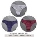 3PCS/Set Cotton Underwear Women M-2XL Comfortable Panties Ladies Plus Size Underpants Solid Color Briefs Female Lingerie