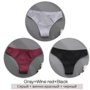 3PCS/Set Cotton Underwear Women M-2XL Comfortable Panties Ladies Plus Size Underpants Solid Color Briefs Female Lingerie